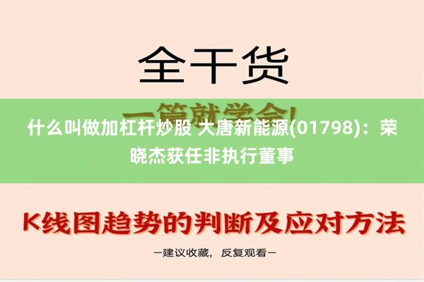 什么叫做加杠杆炒股 大唐新能源(01798)：荣晓杰获任非执行董事