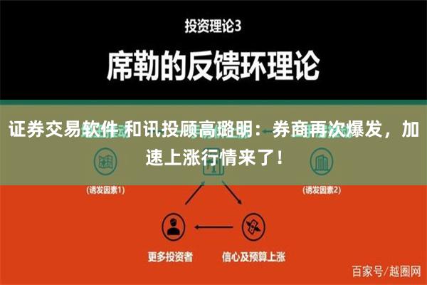 证券交易软件 和讯投顾高璐明：券商再次爆发，加速上涨行情来了！