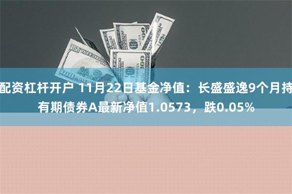 配资杠杆开户 11月22日基金净值：长盛盛逸9个月持有期债券A最新净值1.0573，跌0.05%