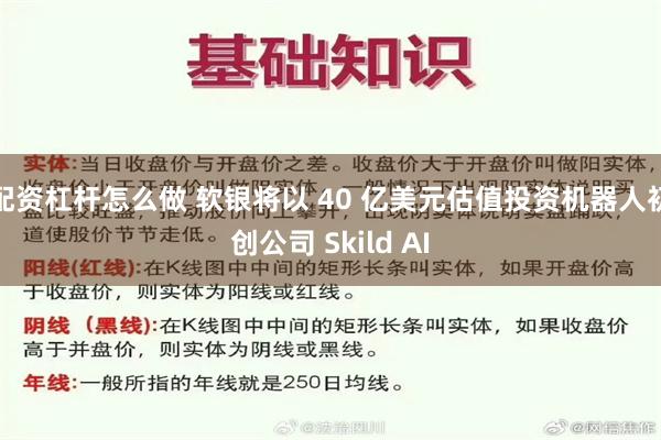 配资杠杆怎么做 软银将以 40 亿美元估值投资机器人初创公司 Skild AI